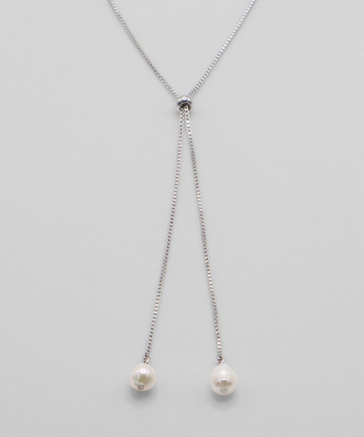 淡水パールスライドサージカルステンレスネックレス