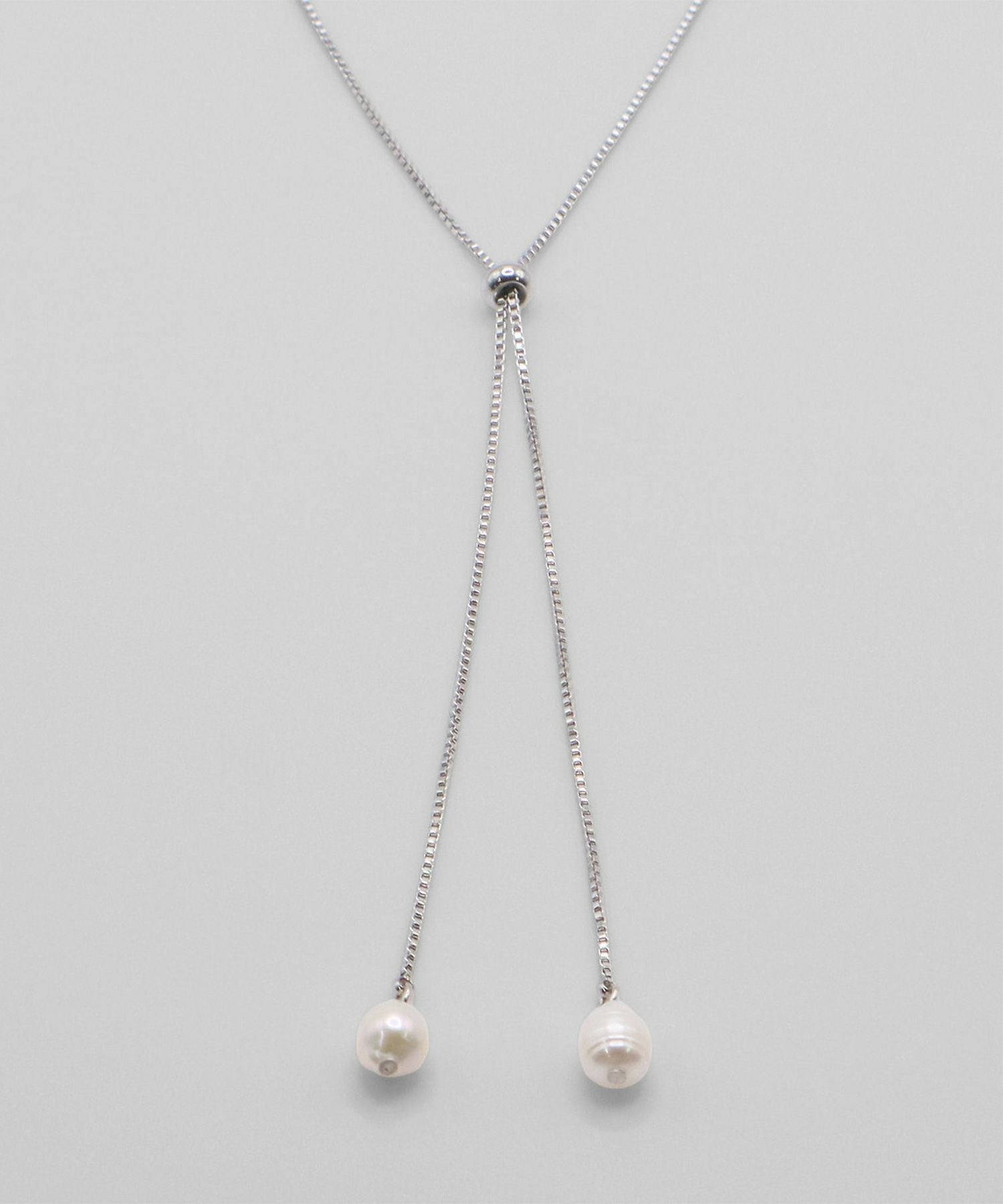 淡水パールスライドサージカルステンレスネックレス