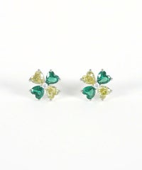 クローバービジューチタンポストピアス