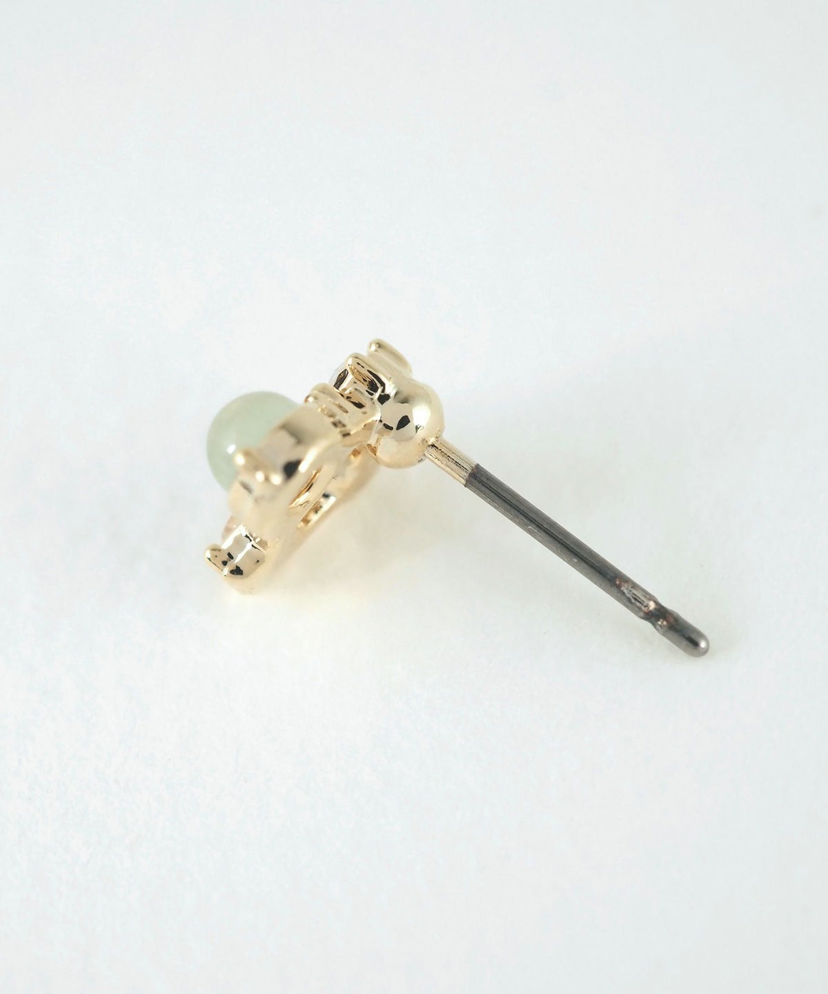 ナチュラルストーンスクエアチタンポストピアス【MUK Dreamy stone】