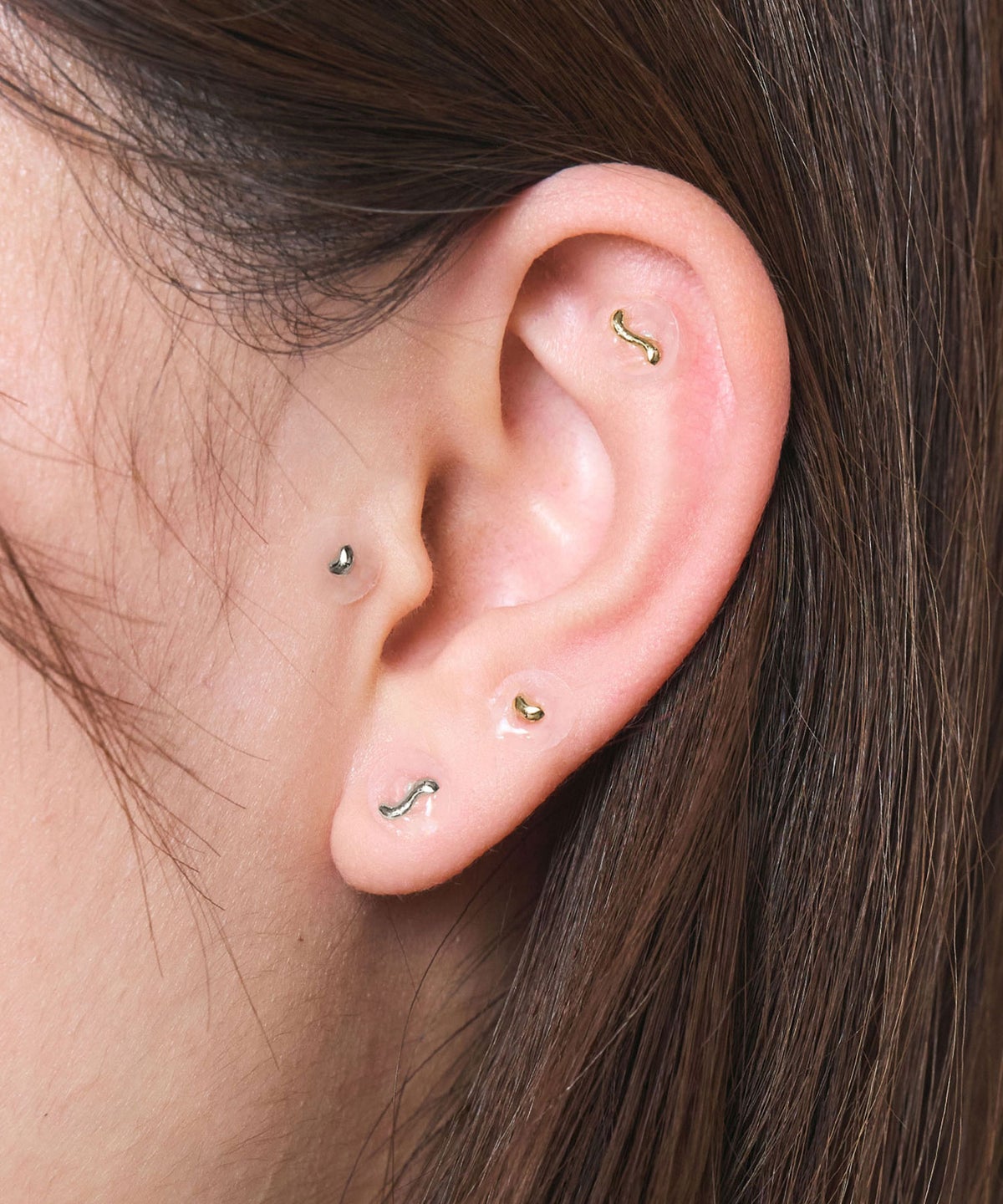 シンプルメタル耳つぼジュエリー