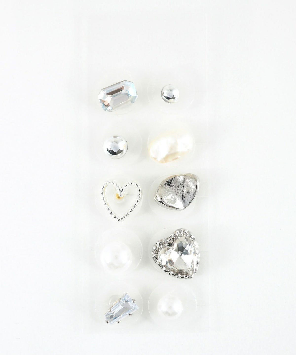 ハートストーンパール耳つぼジュエリー