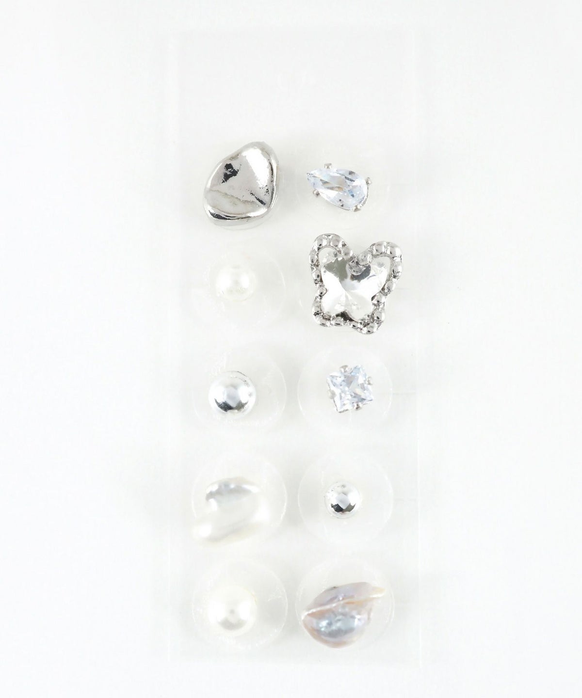 バタフライストーンパール耳つぼジュエリー