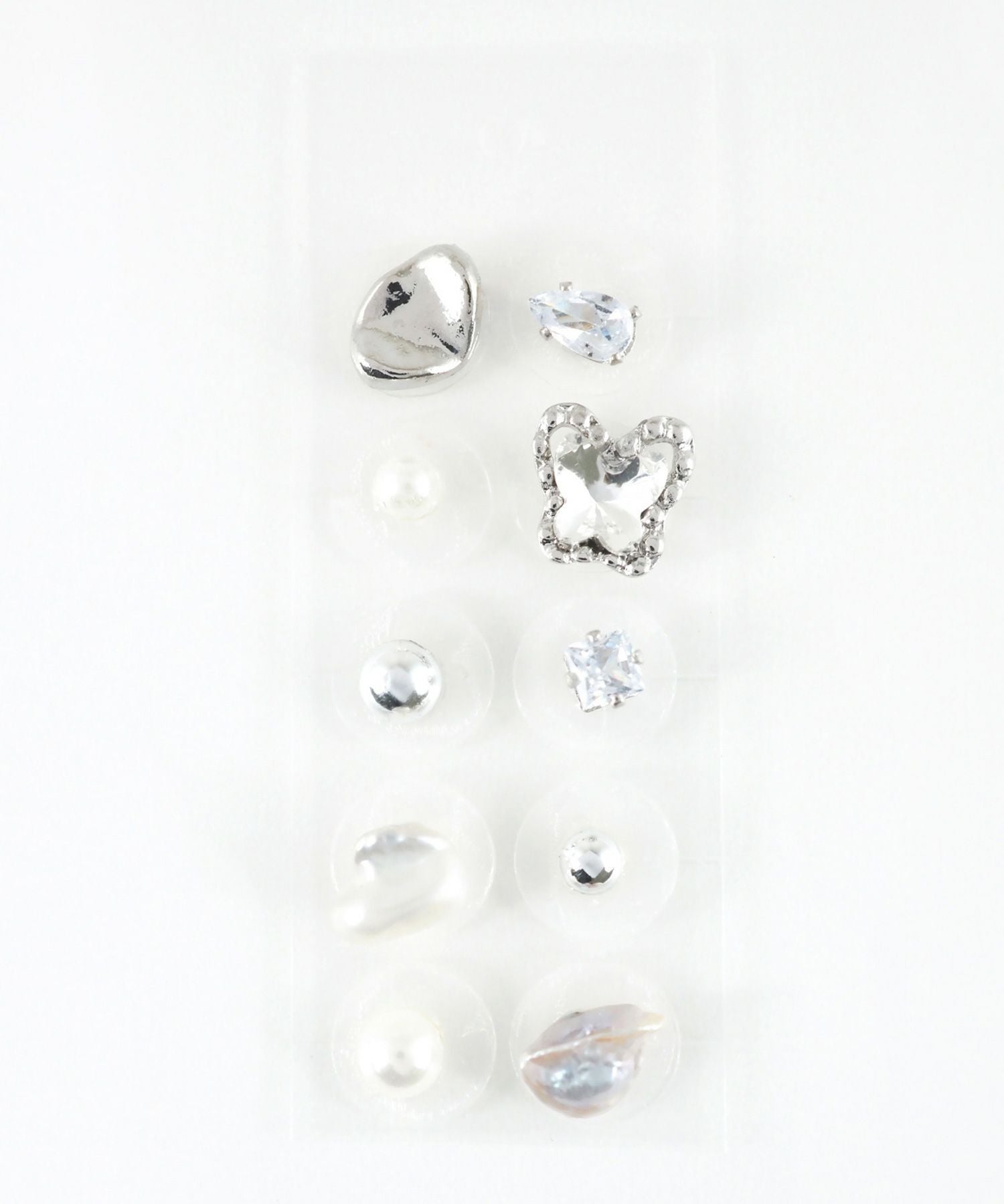 バタフライストーンパール耳つぼジュエリー