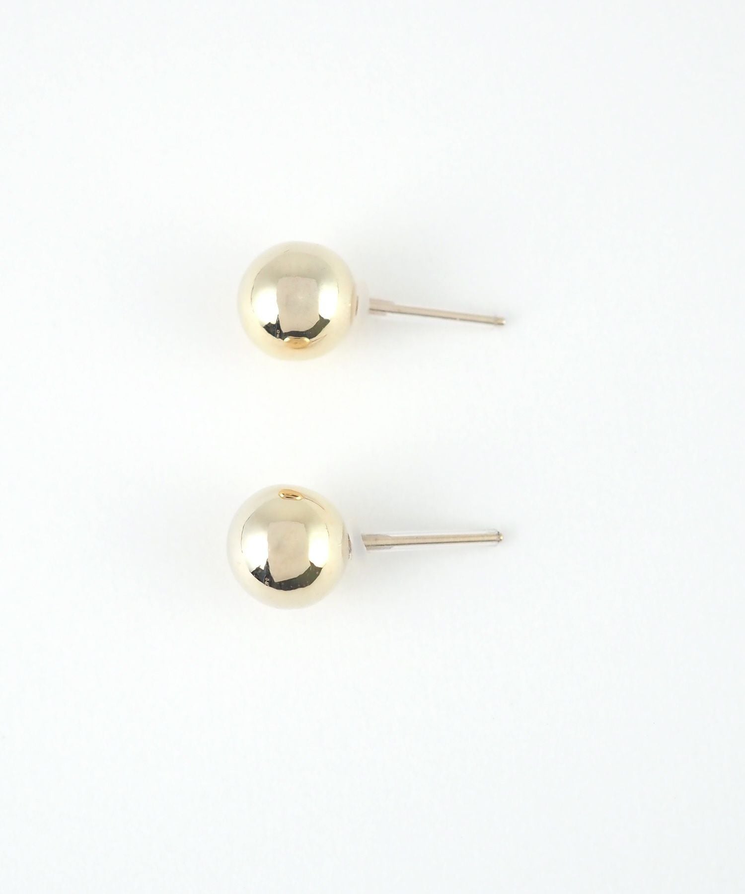 ミニメタルボール樹脂コーティングポストピアス【ISS】