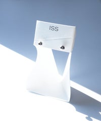 ミニメタルボール樹脂コーティングポストピアス【ISS】