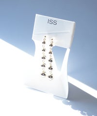 メタルボールロング樹脂ノンホールイヤリング【ISS】