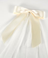 チュール付きビッグリボンバレッタ【Grace】