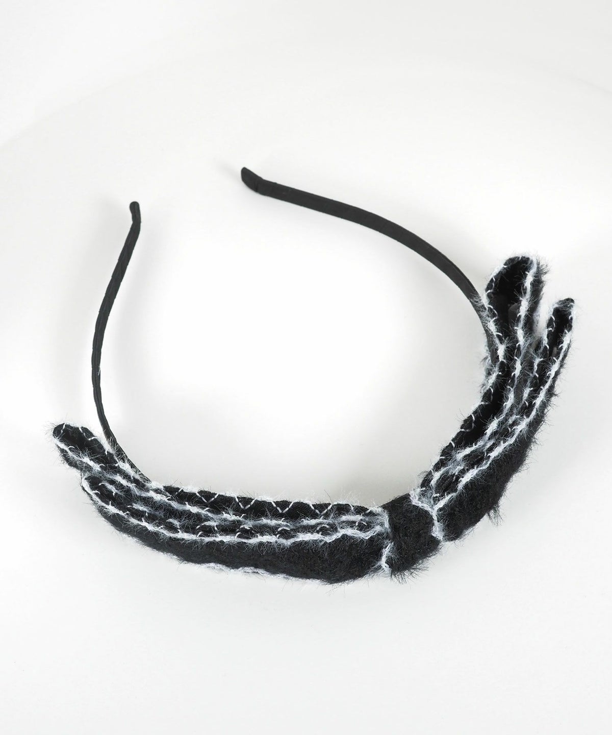 ツートンカラーニットリボンカチューシャ【Grace】