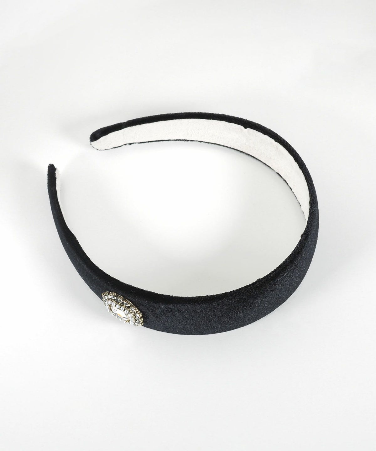 ビジュー付きベロアカチューシャ【Grace】