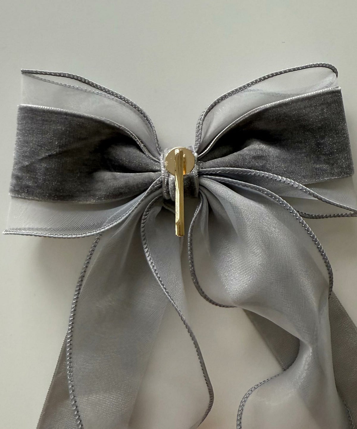 ベロアシアーリボンポニーフック【Grace】