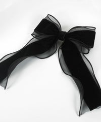 ベロアシアーリボンポニーフック【Grace】