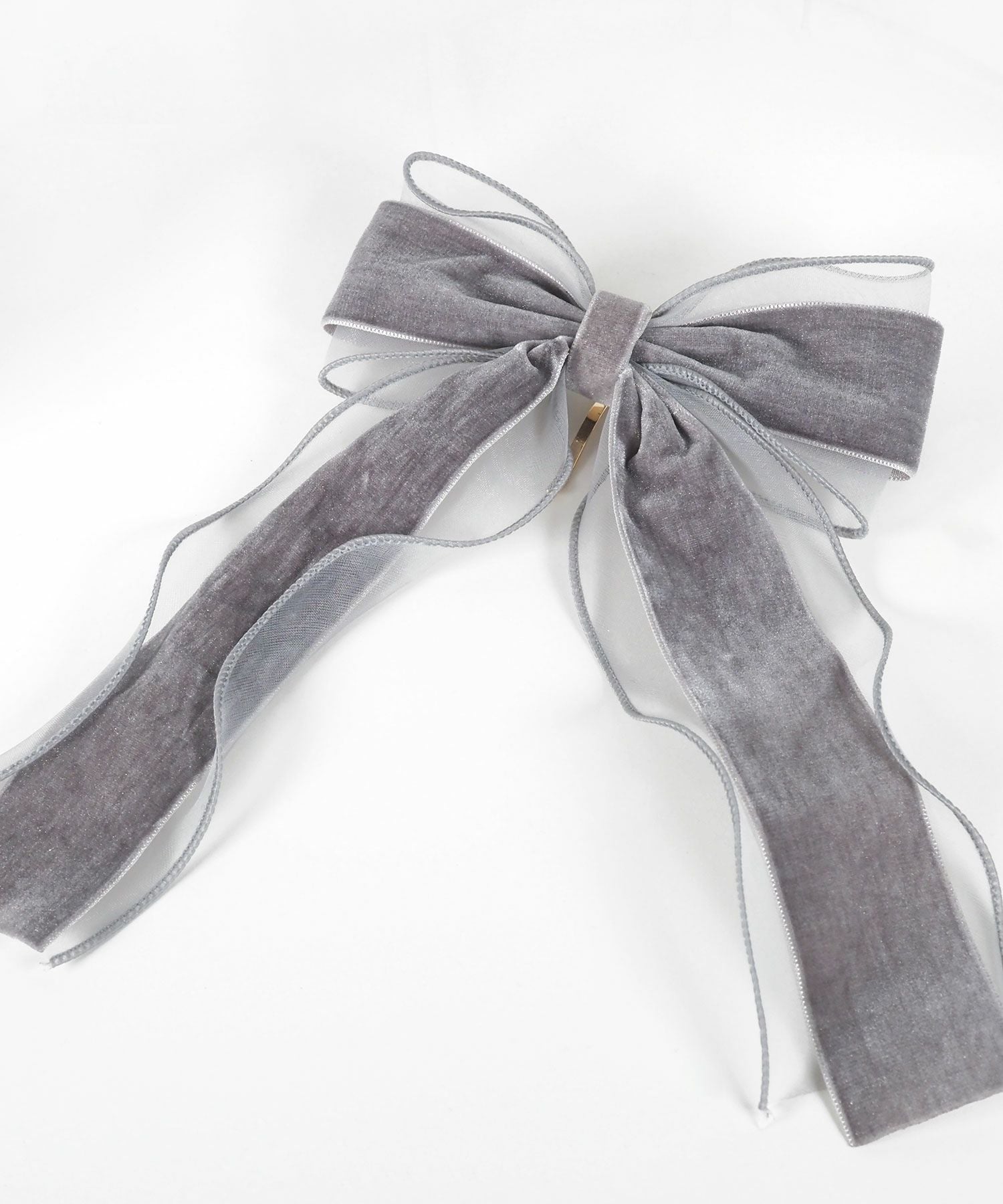 ベロアシアーリボンポニーフック【Grace】