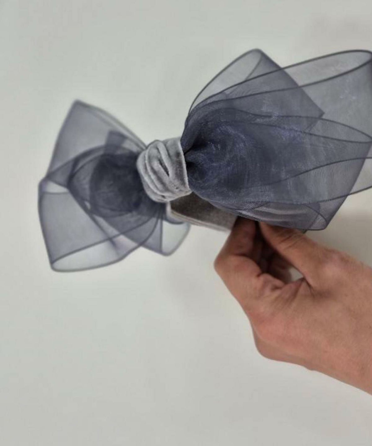 ベロアシアーリボンバナナクリップ【Grace】