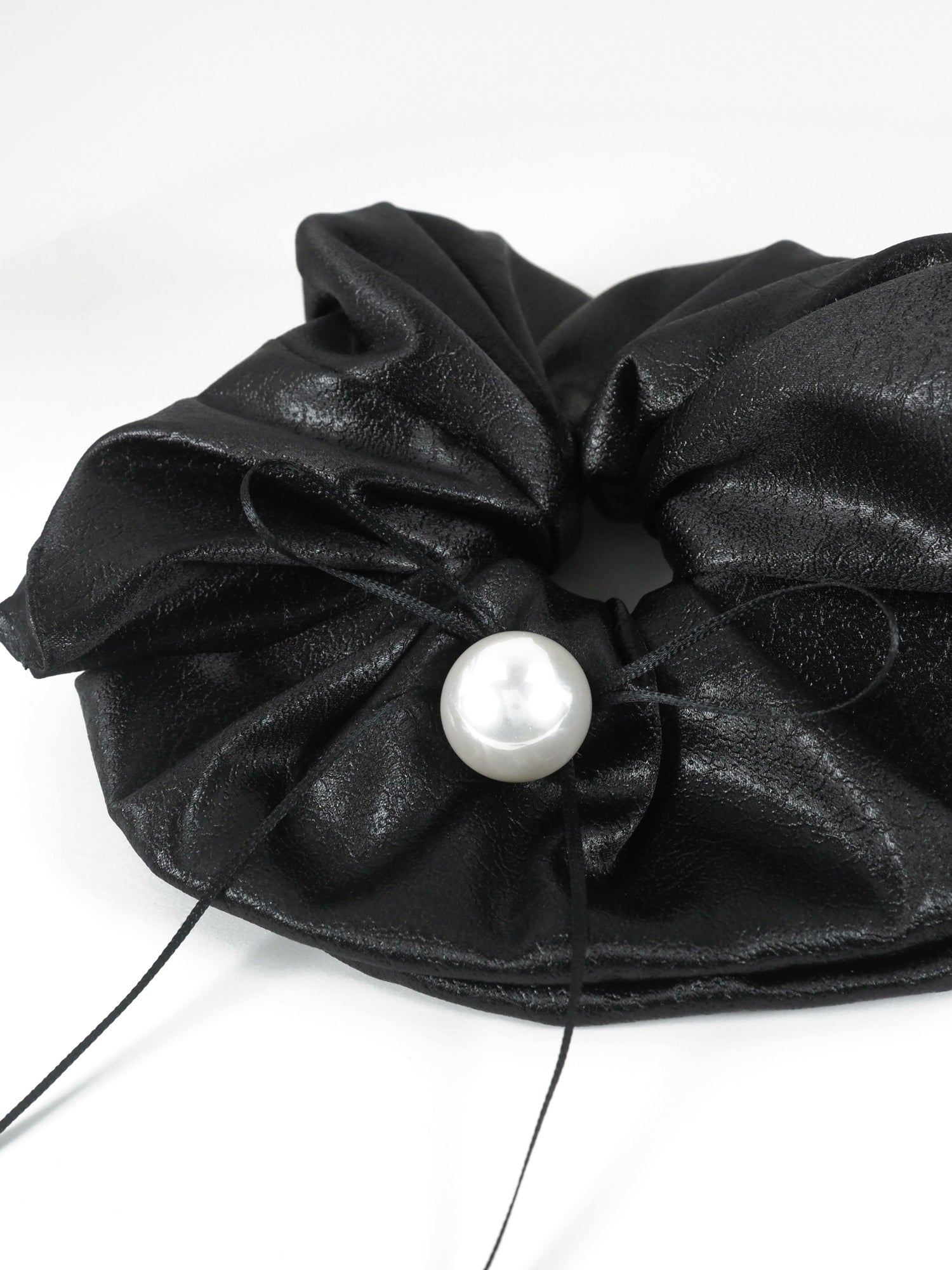 パール×スリムリボンビッグシュシュ【Grace】