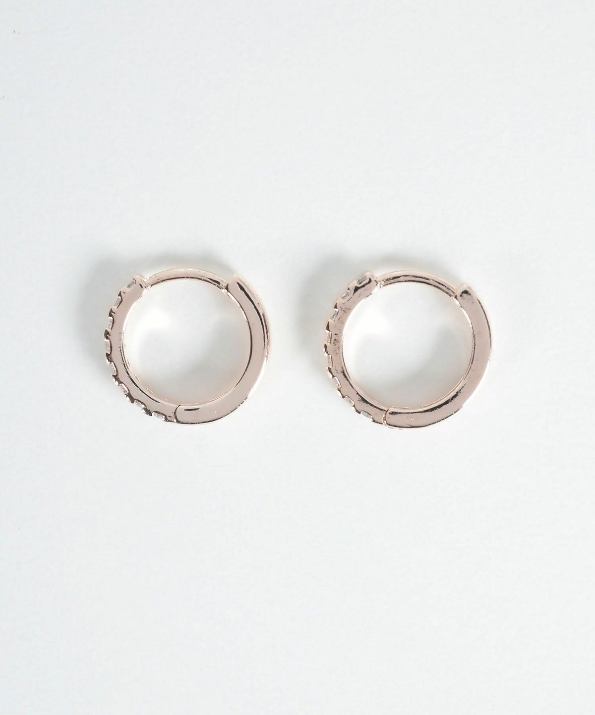 ラインストーンワンタッチピアス