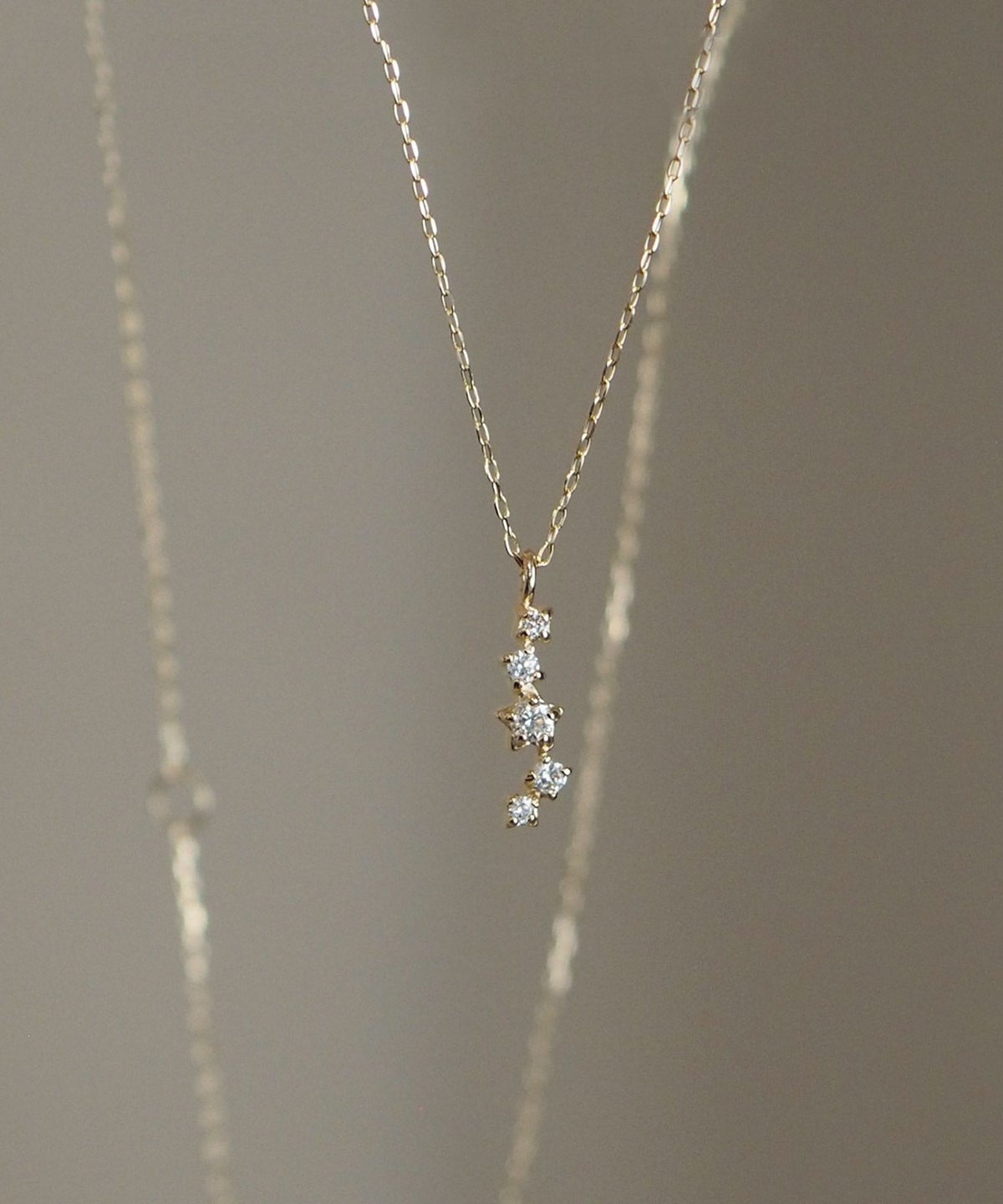 【web限定】[K10]スターラインダイヤモンドペンダント