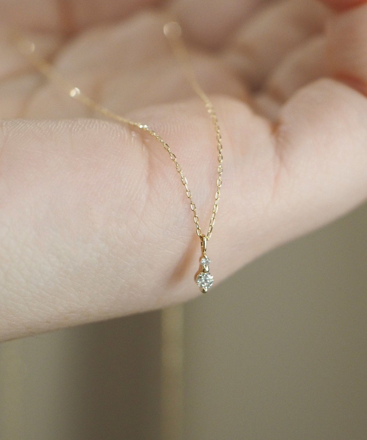 【web限定】[K10]ツインダイヤモンドペンダント