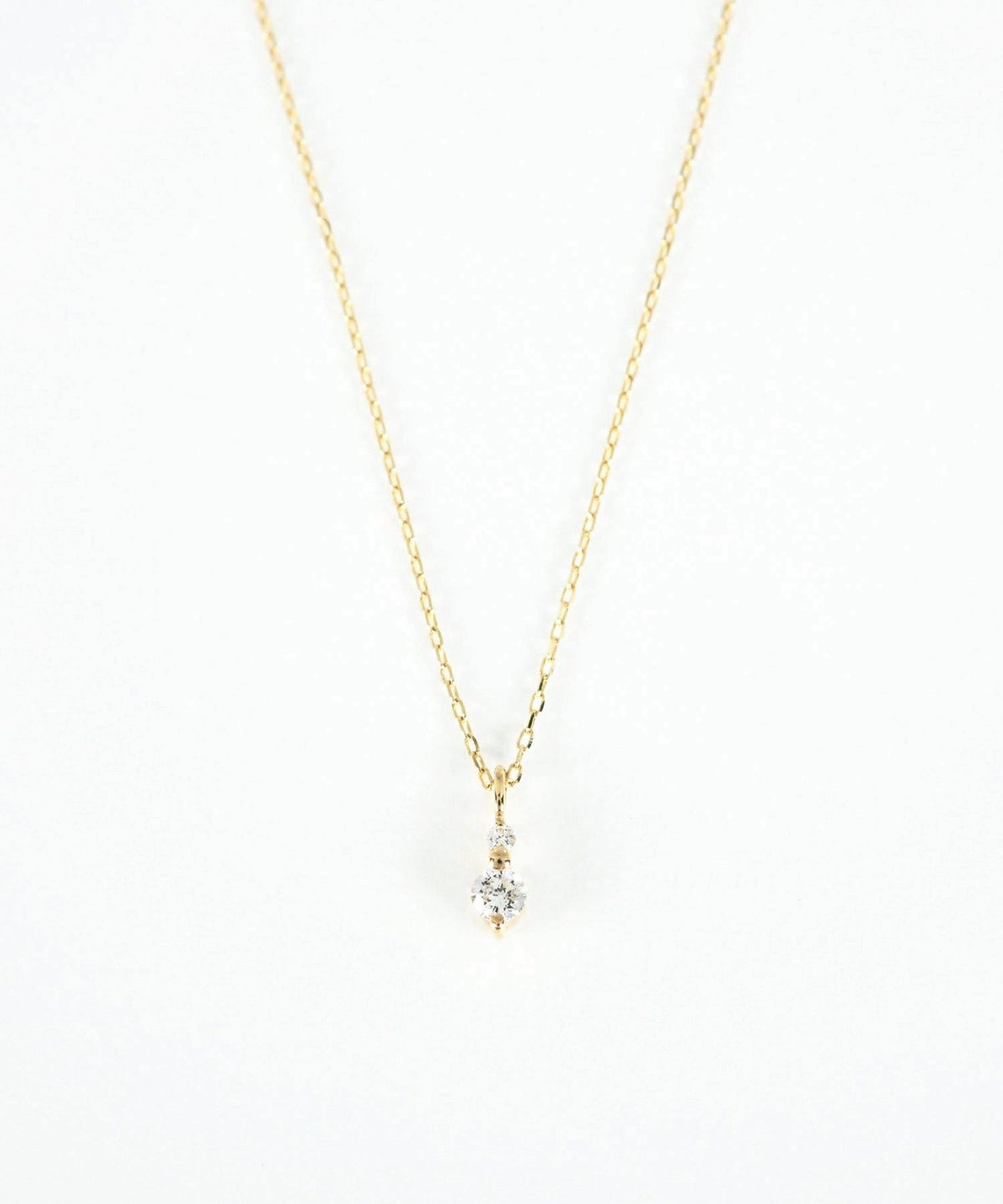 【web限定】[K10]ツインダイヤモンドペンダント