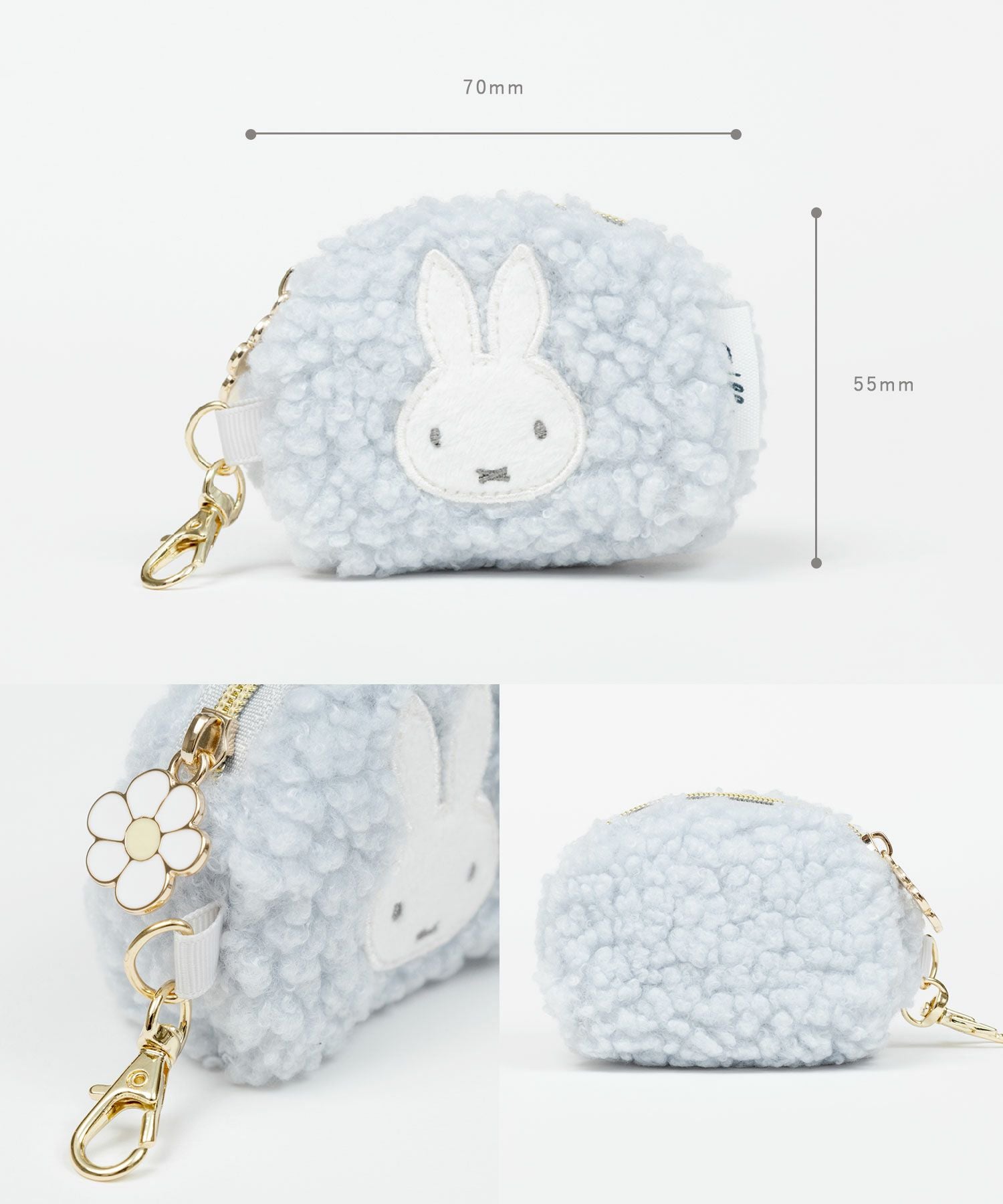 ミッフィー ボアマイクロポーチ