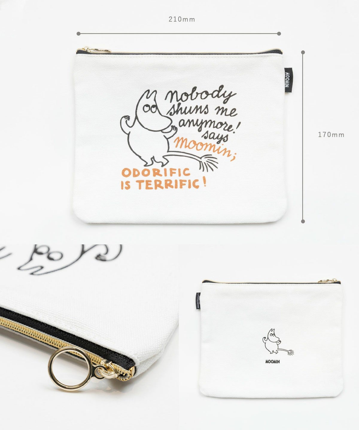 ムーミン フィンランドカラーフラットポーチ