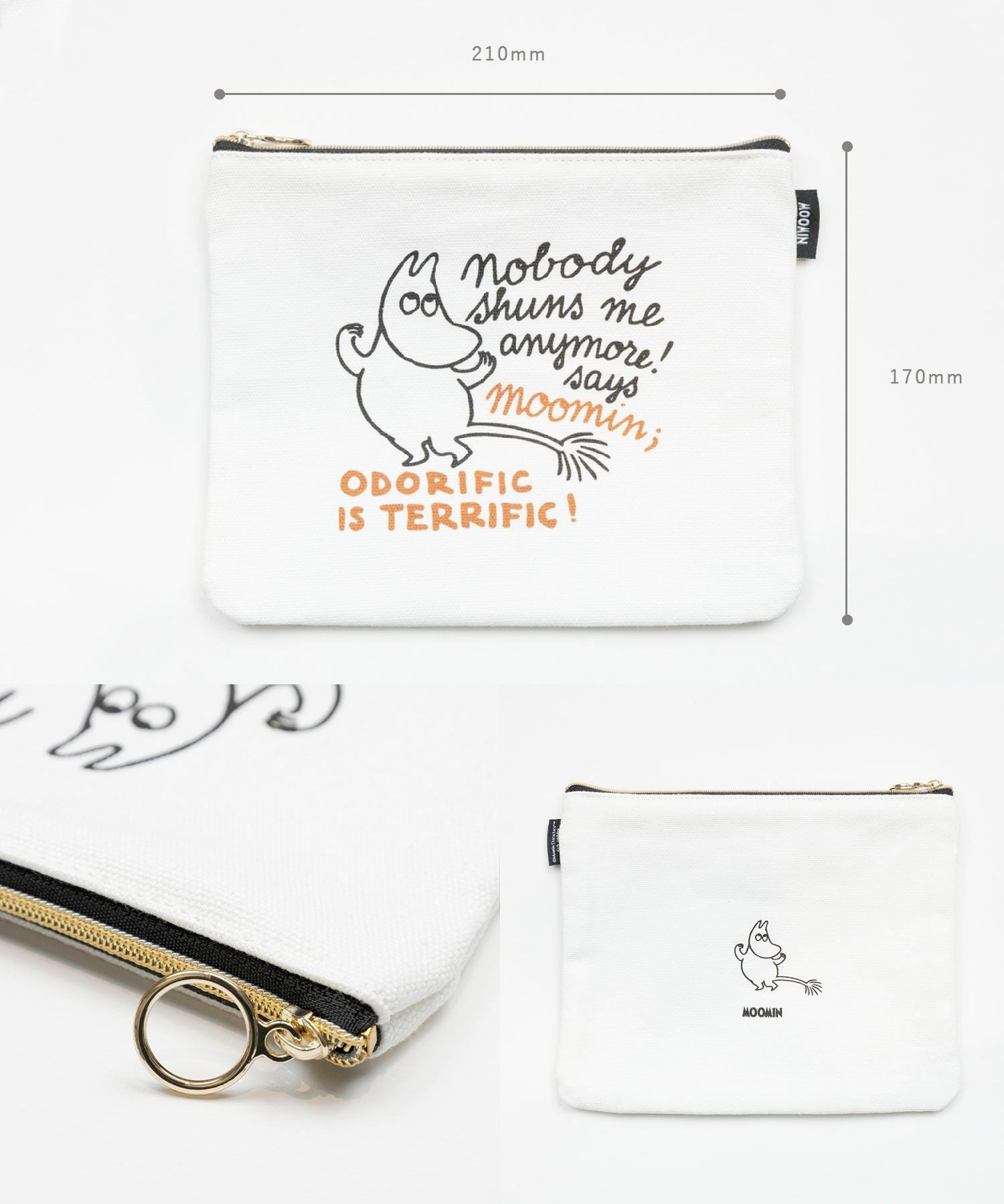 ムーミン フィンランドカラーフラットポーチ