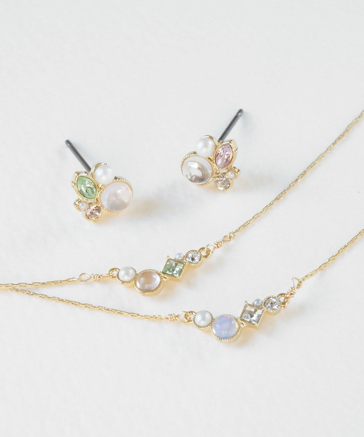 【web限定ギフトセット】ピアス＆ネックレスクリスマスプレミアムセット【MUK Dreamy stone】