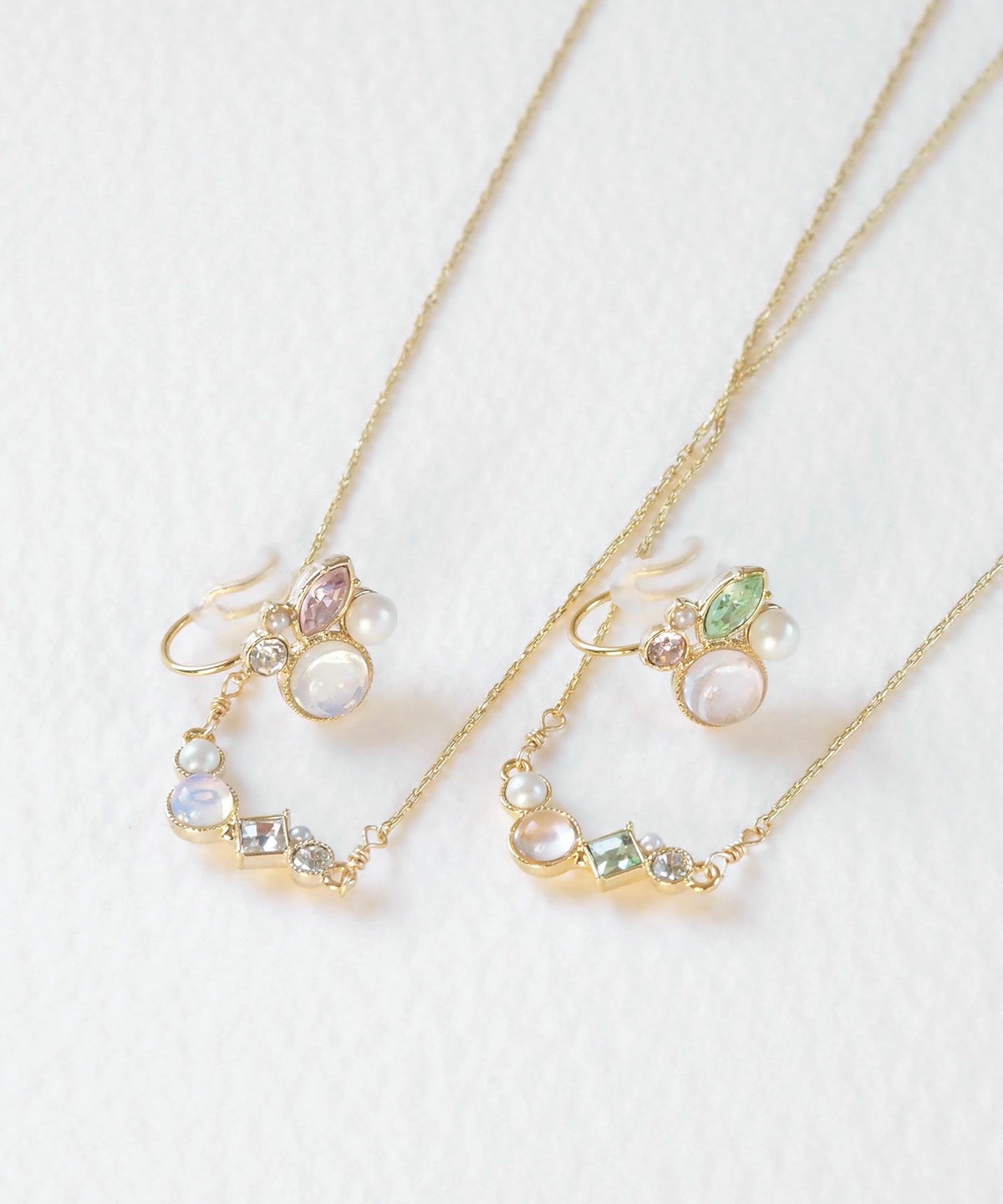 【web限定ギフトセット】イヤリング＆ネックレスクリスマスプレミアムセット【MUK Dreamy stone】