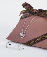 【web限定ギフトセット】シャイニングストーンピアス＆ネックレスクリスマスプレミアムセット