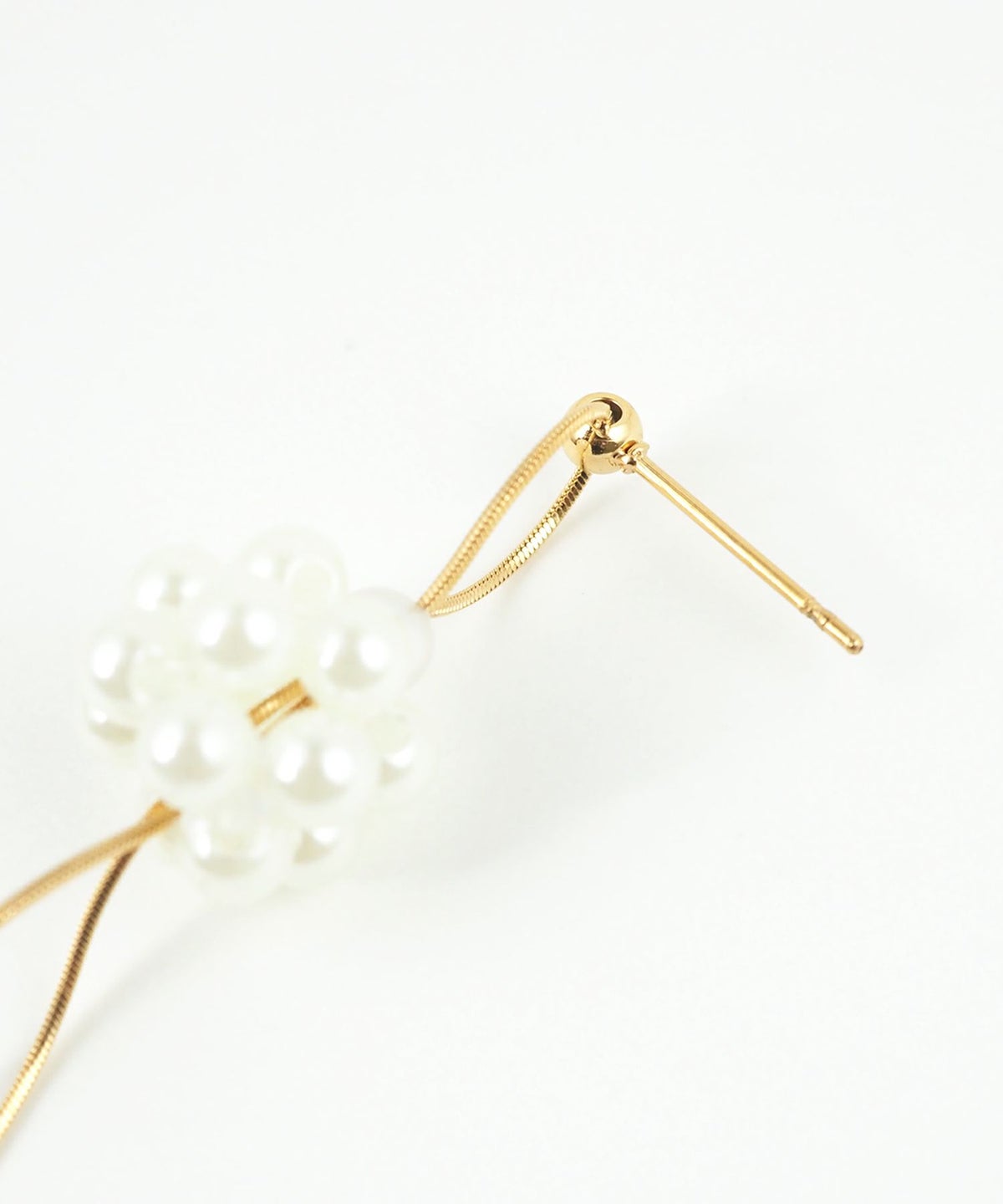 パールボールチェーンサージカルステンレスピアス