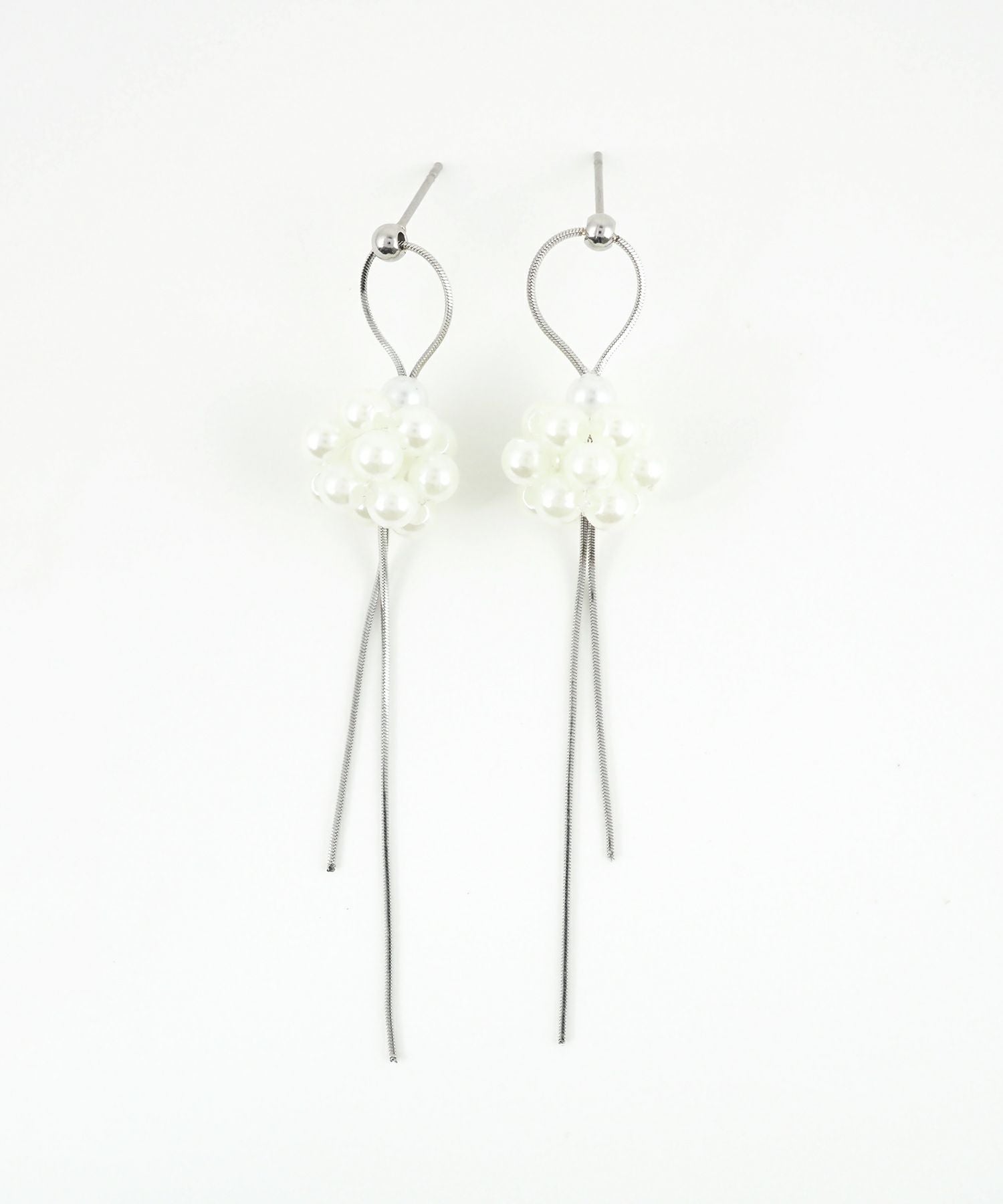 パールボールチェーンサージカルステンレスピアス