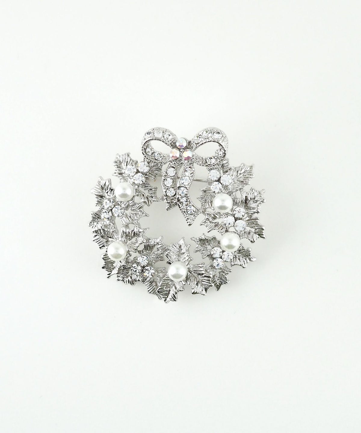 パールリースブローチ