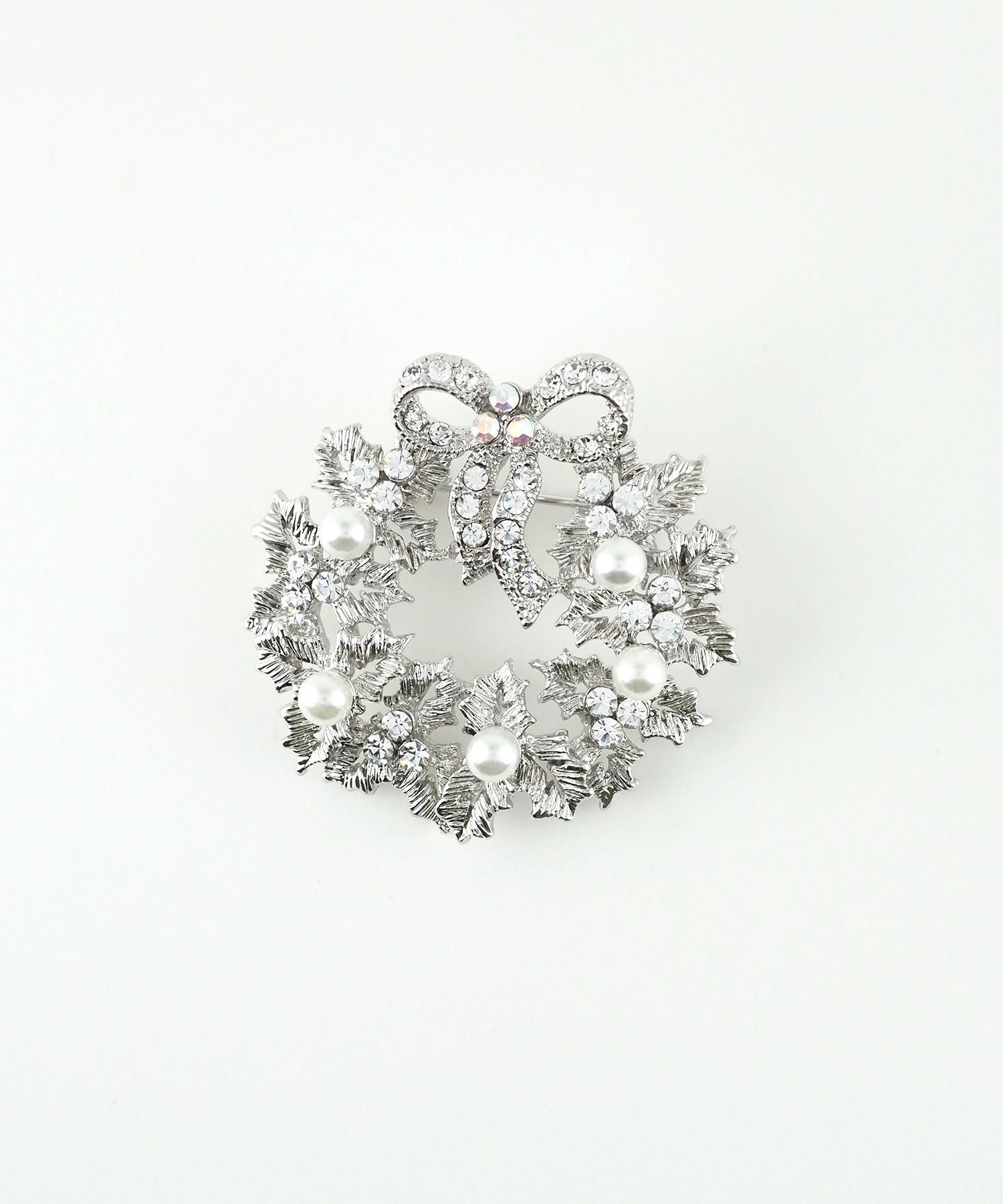 パールリースブローチ