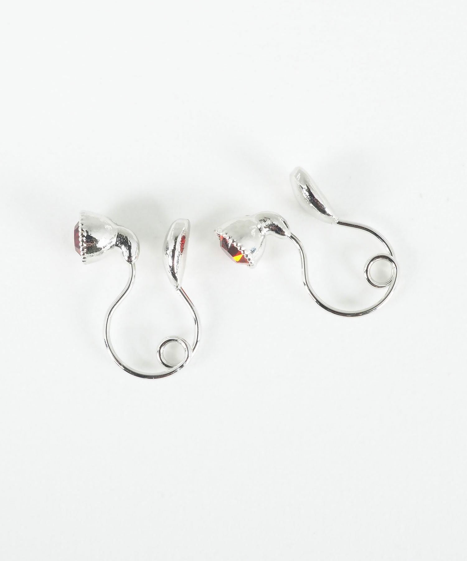 バースデーカラーストーンループフィットイヤリング