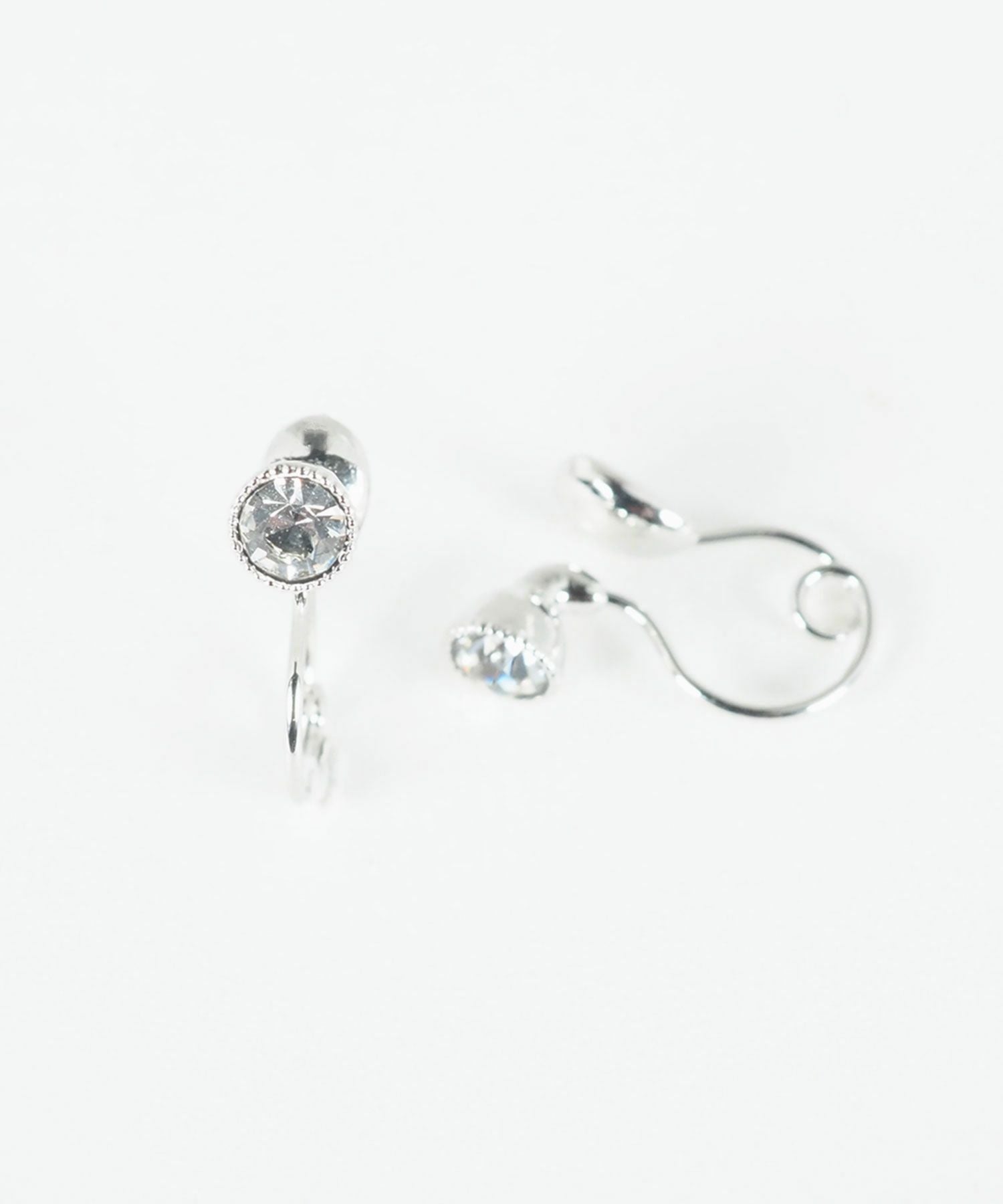 バースデーカラーストーンループフィットイヤリング