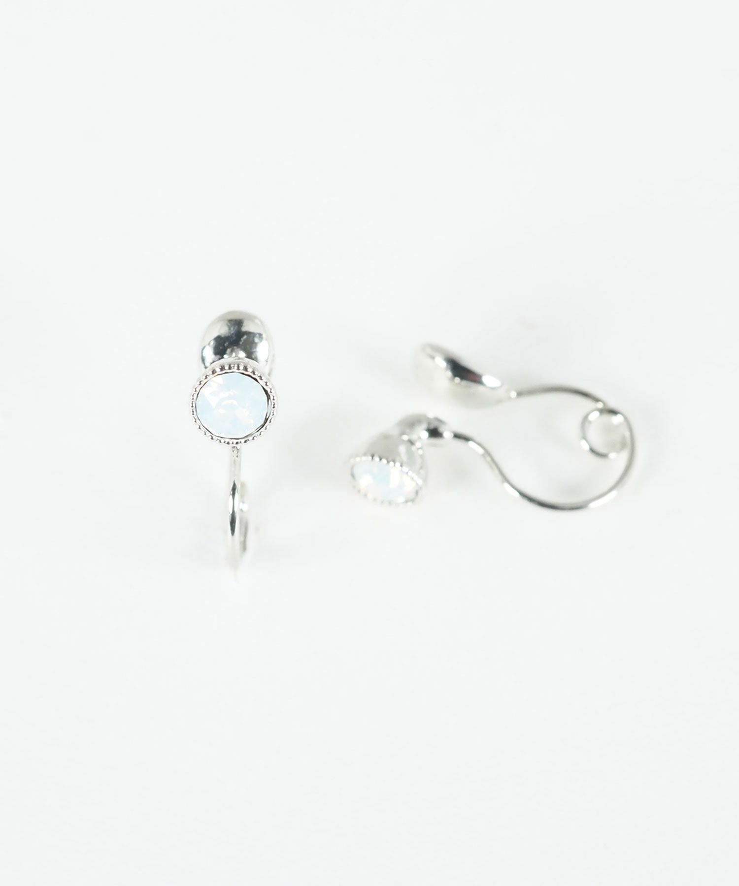 バースデーカラーストーンループフィットイヤリング