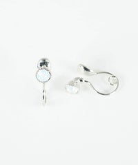 バースデーカラーストーンループフィットイヤリング