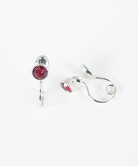 バースデーカラーストーンループフィットイヤリング