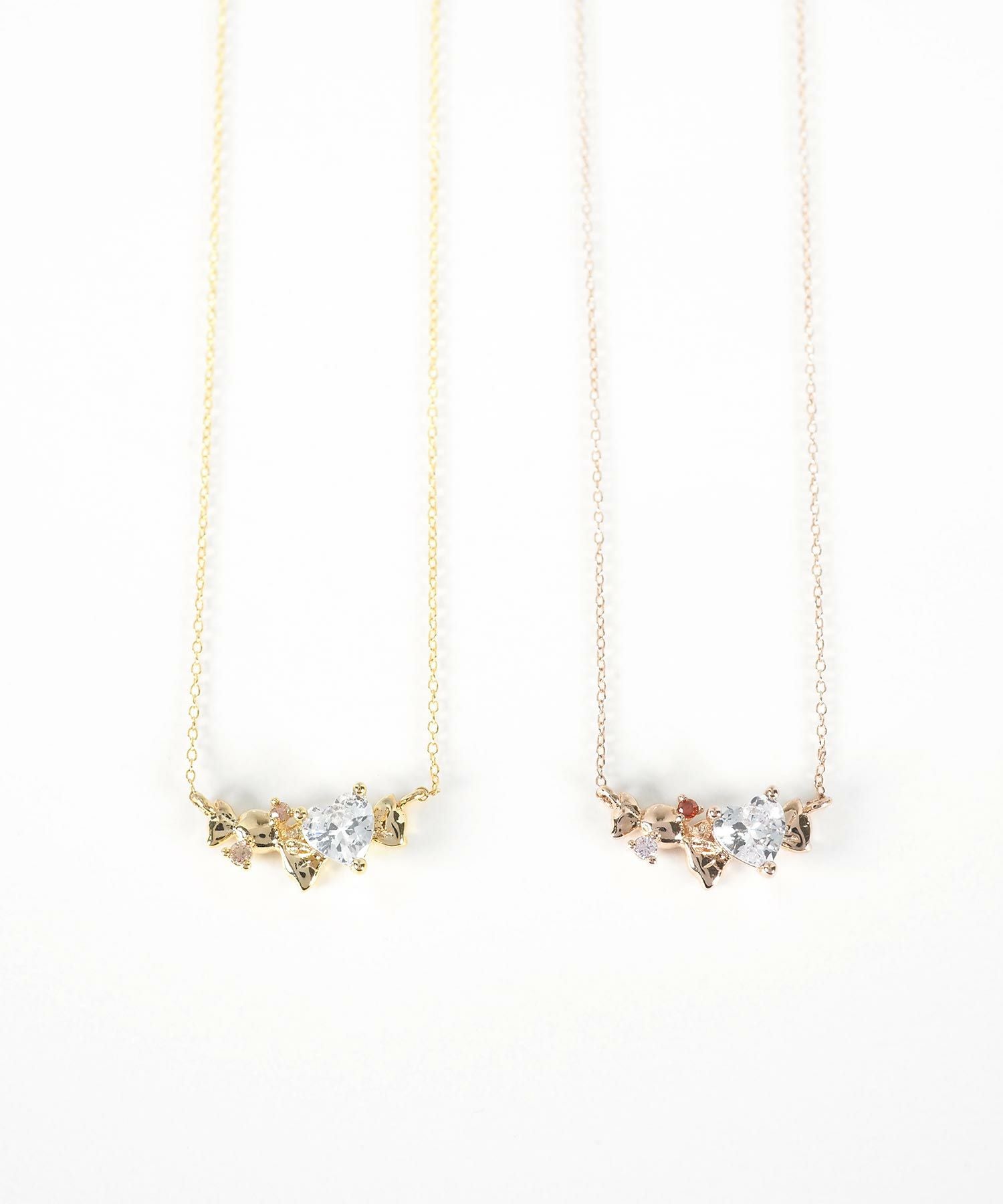 ハーテッドリボンネックレス【MUK shady sophy】