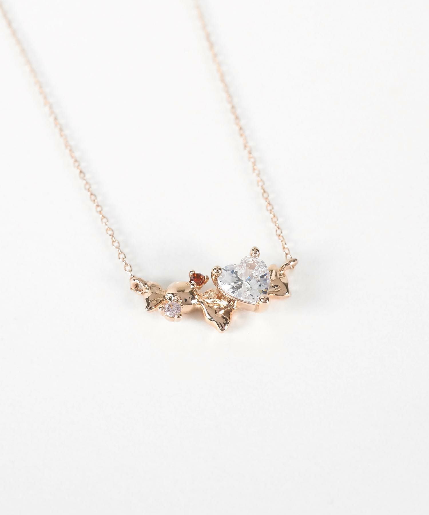 ハーテッドリボンネックレス【MUK shady sophy】