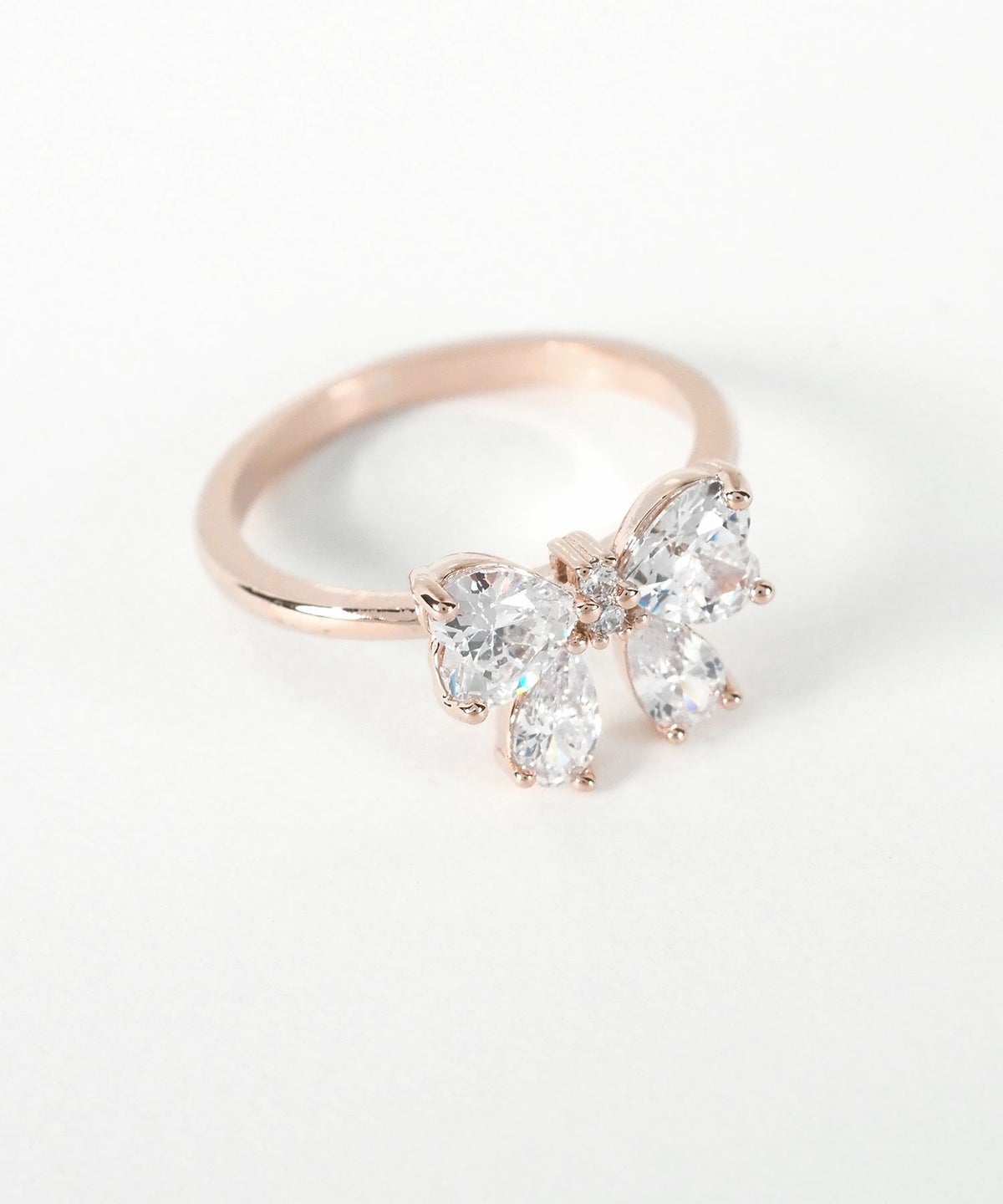 キュービックプチリボンリング【Dahlia】