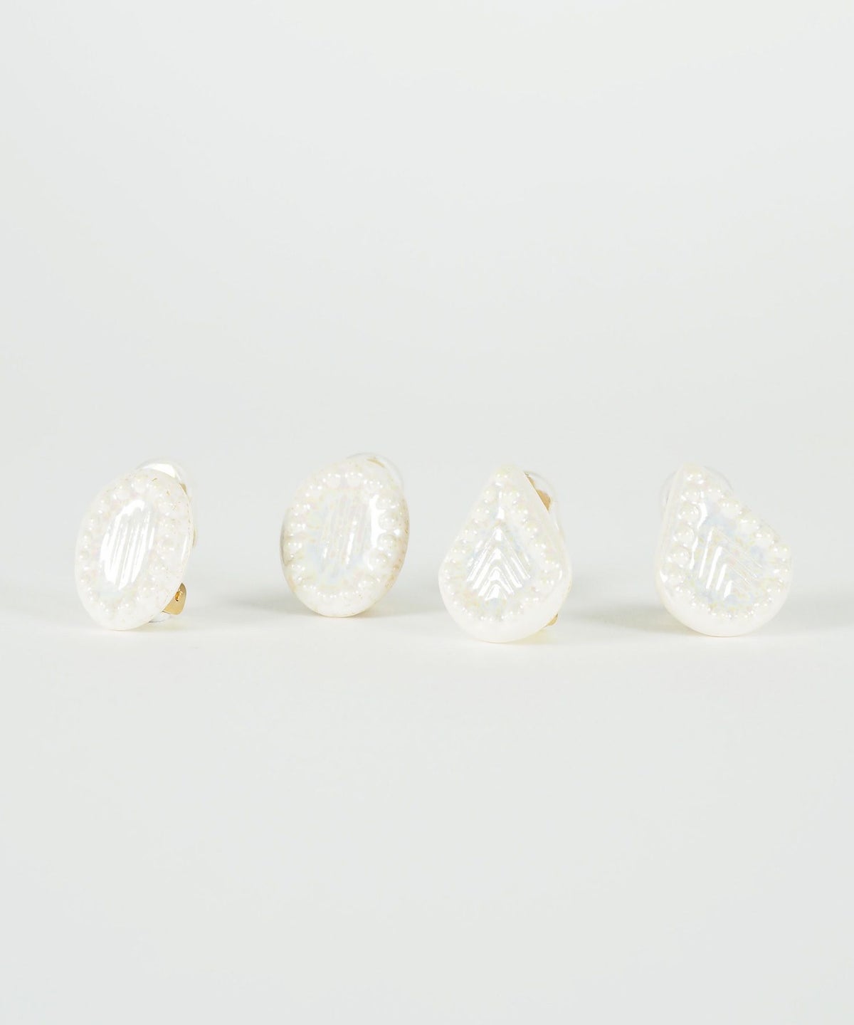 美濃焼タイル人魚の涙イヤリング