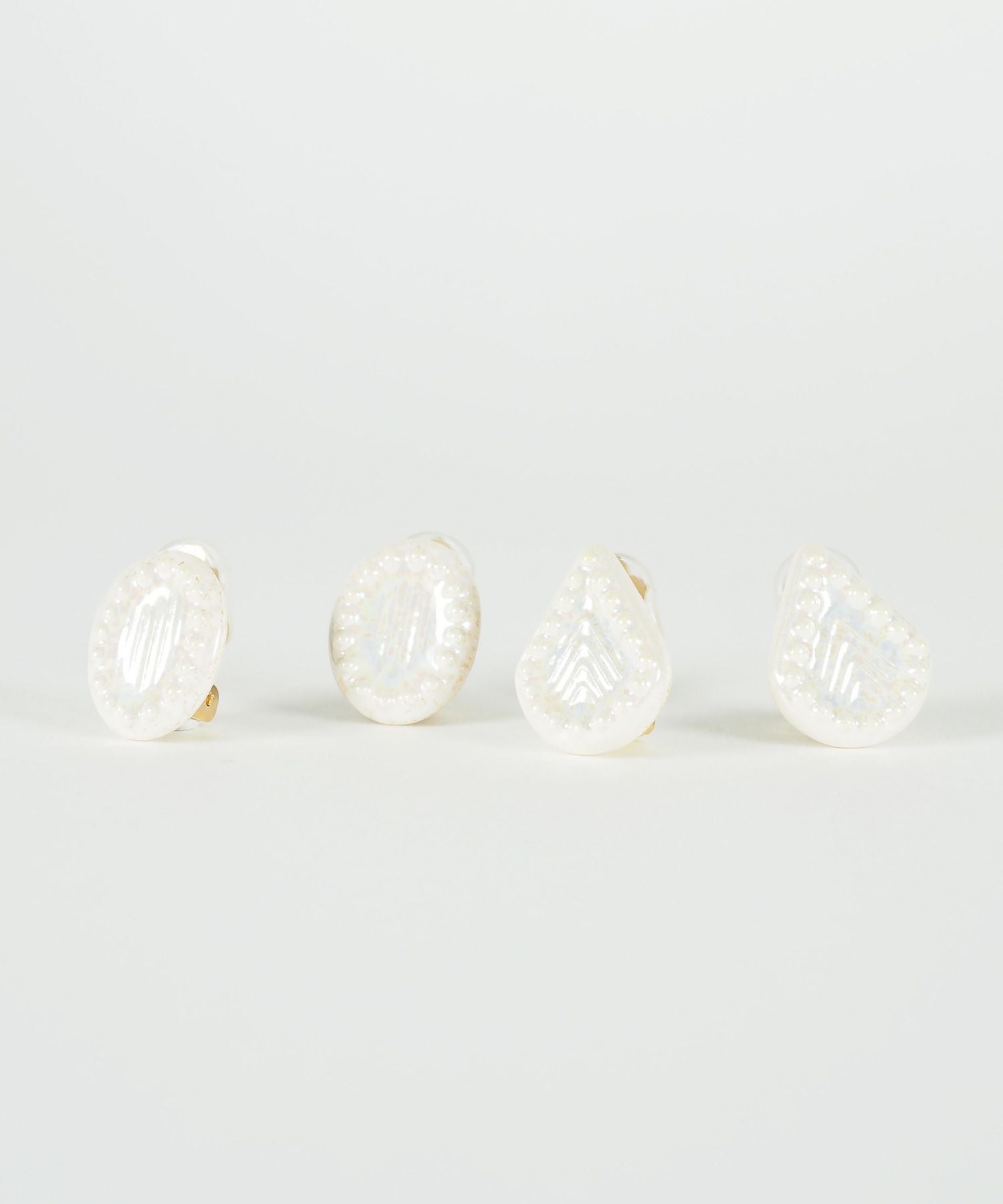 美濃焼タイル人魚の涙イヤリング