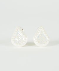 美濃焼タイル人魚の涙イヤリング