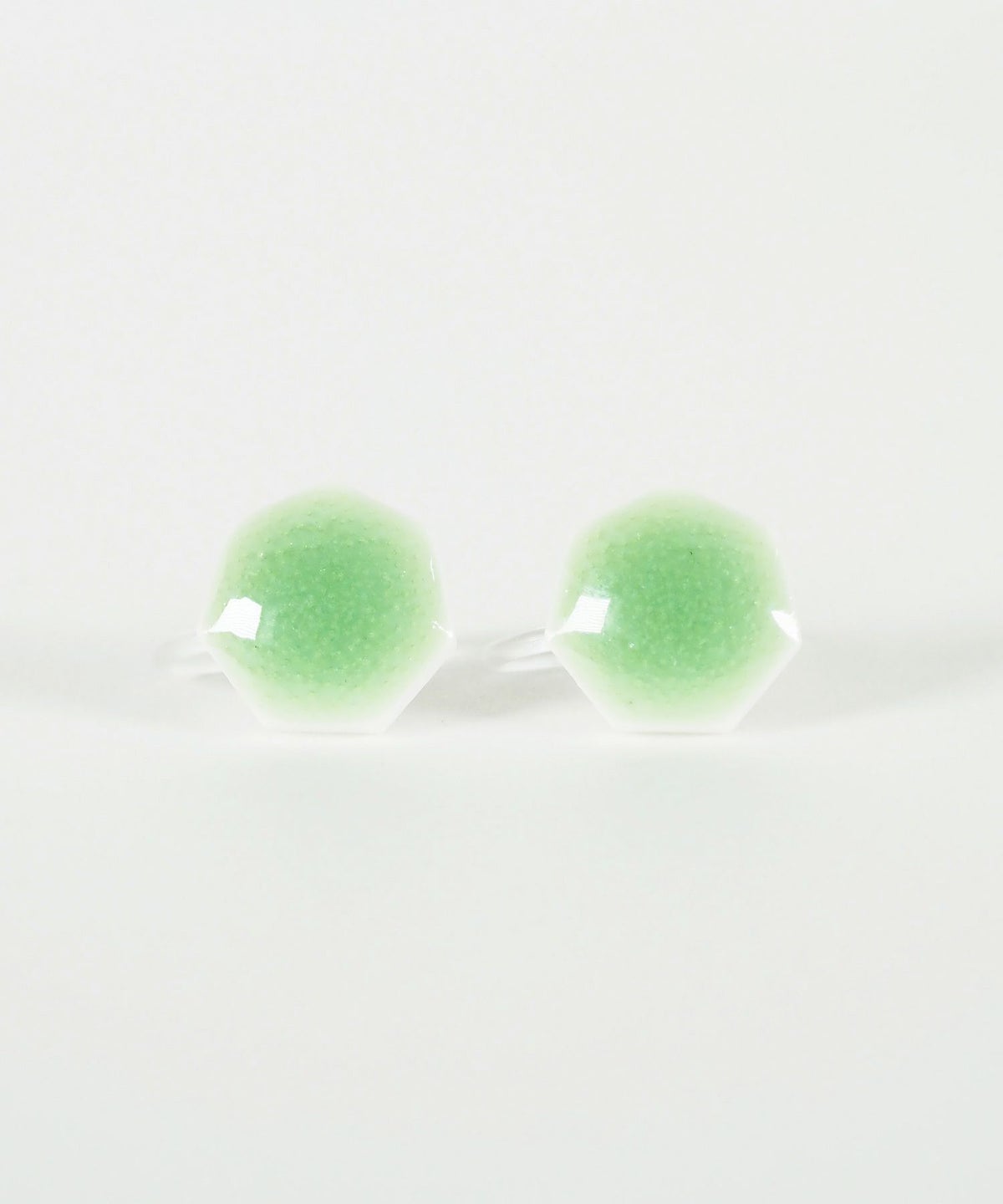 美濃焼タイル透色イヤリング