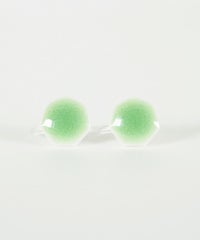 美濃焼タイル透色イヤリング