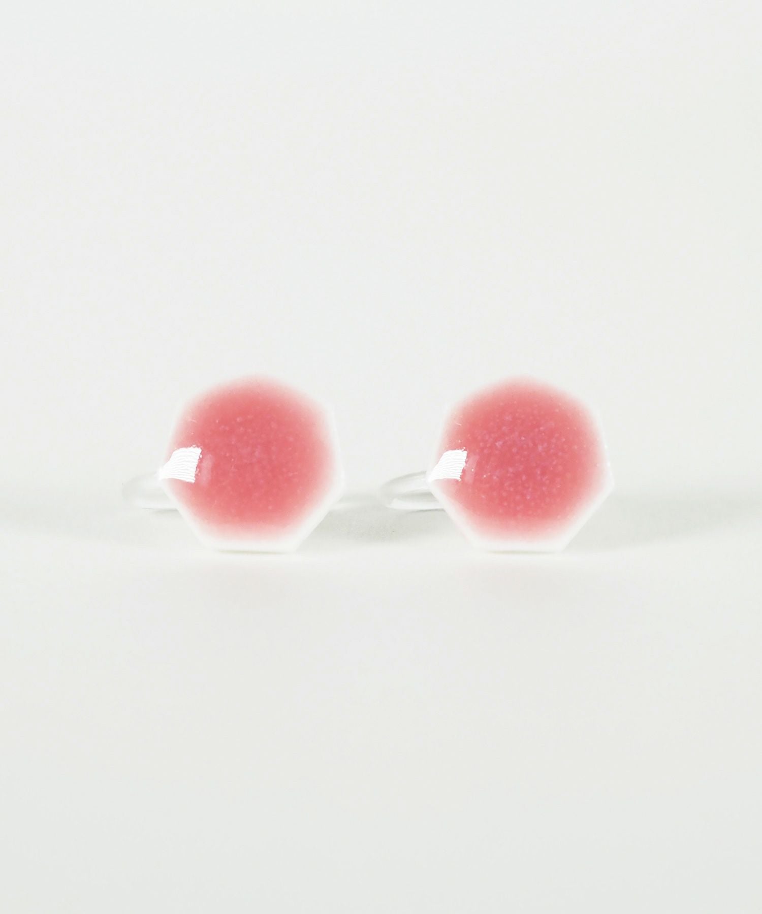 美濃焼タイル透色イヤリング