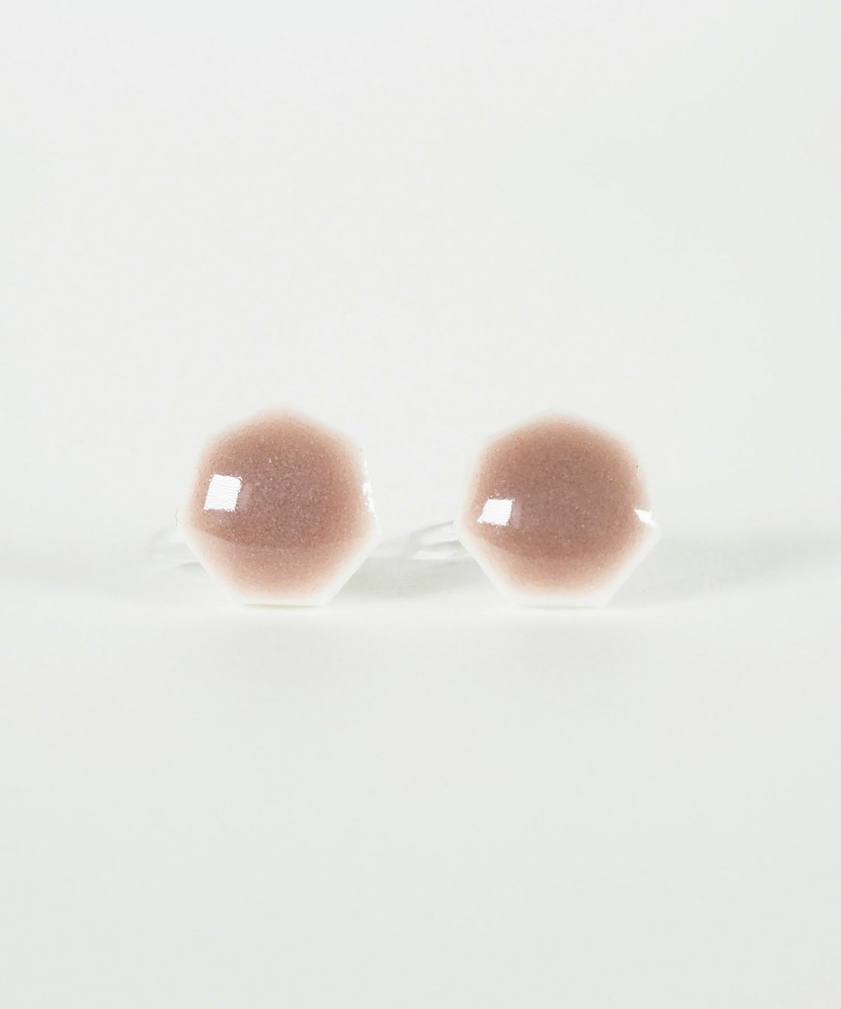 美濃焼タイル透色イヤリング