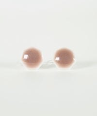 美濃焼タイル透色イヤリング