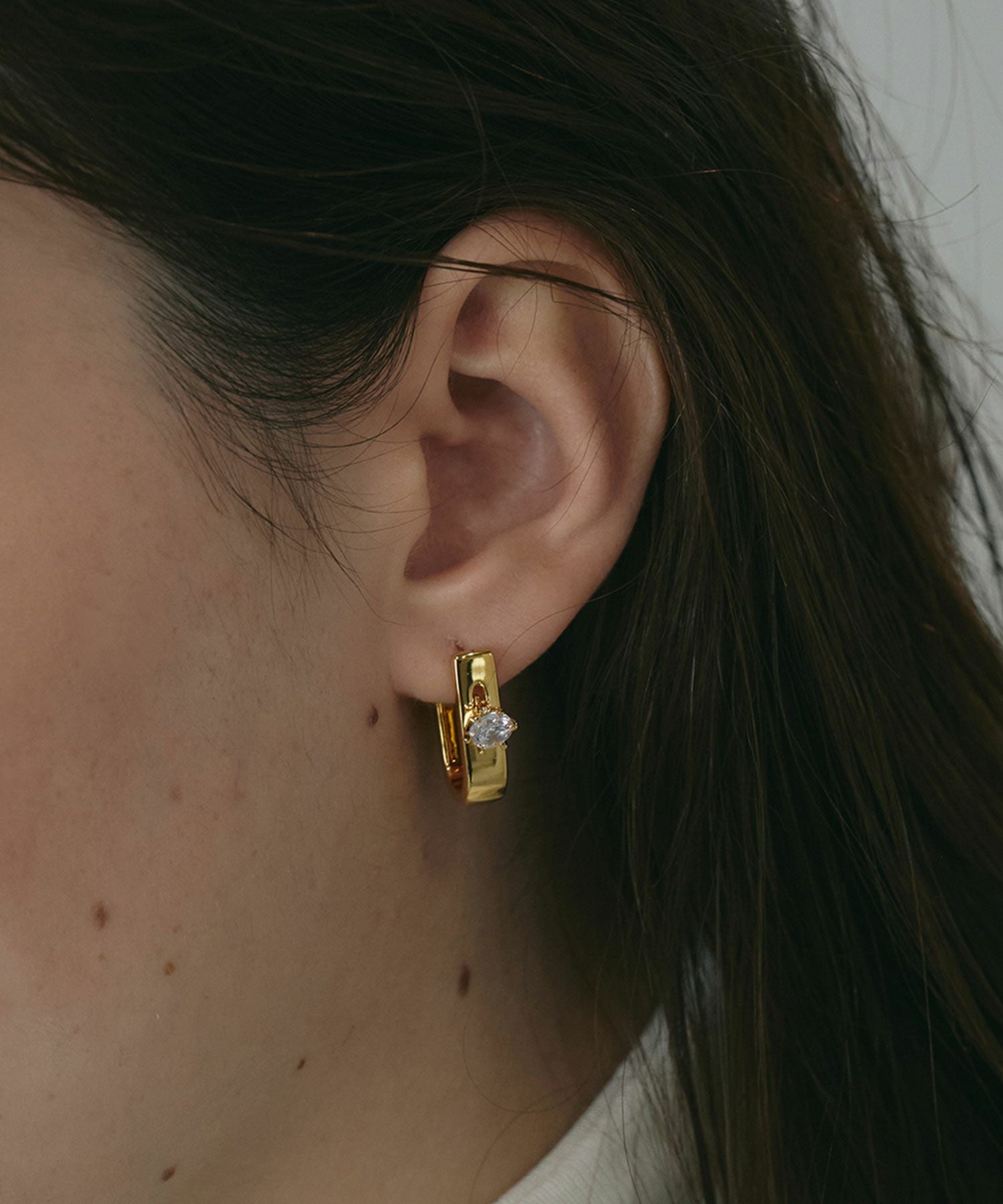 SleekフープMOVE×CZチタンポストピアス | 【公式】MUK ONLINE SHOP